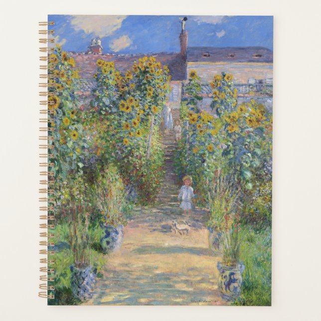 Agenda El jardín del artista en Vétheuil, Monet (Anverso)