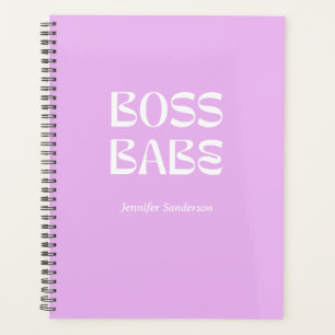 Agenda El jefe de Morado Moderno 2024 Babe personalizado