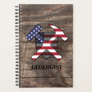 Agenda El martillo y el escudo rocoso del geólogo america