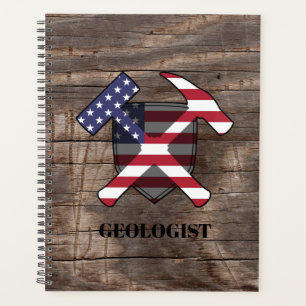 Agenda El martillo y el escudo rocoso del geólogo america
