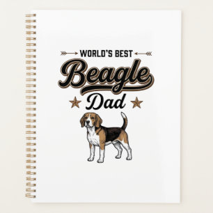 Agenda El mejor papá Beagle del mundo perro vintage