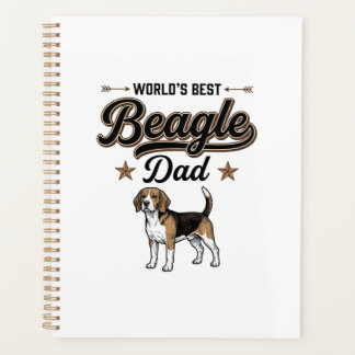 Agenda El mejor papá Beagle del mundo perro vintage