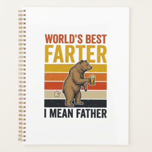 Agenda El Mejor Pedorro Divertido Padre Oso Del Mundo