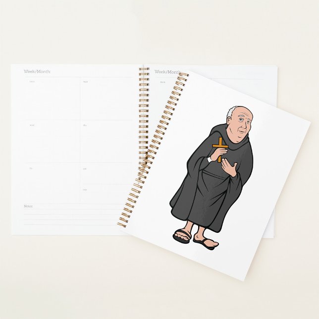 Agenda El monje sostiene la cruz en una religión religios (Subido por el creador)