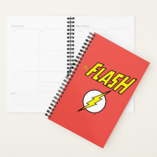 Agenda El nombre de The Flash y el logotipo del rayo