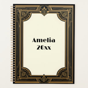 Agenda El oro en el Black Art Deco Classic