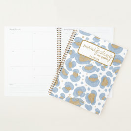 Agenda El oro manifiesta mis objetivos morado azul