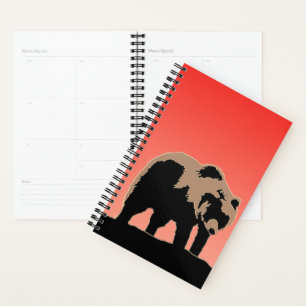 Agenda El oso pardo al atardecer - Arte de vida salvaje o