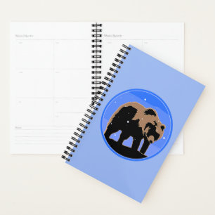 Agenda El oso pardo en invierno - Arte de vida salvaje or