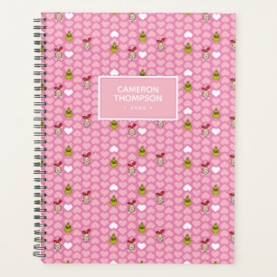Agenda El patrón grinch y Cindy-Lou del corazón rosado