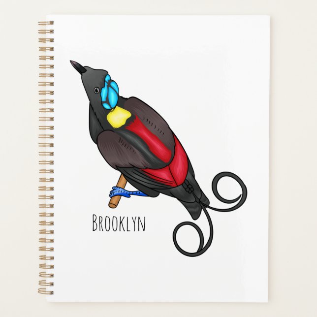 Agenda El personalizado de aves del paraíso de Wilson (Anverso)