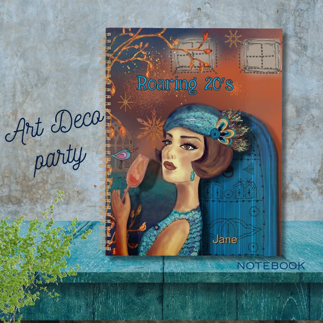 Agenda El resurgimiento del Art Deco de los años 2010 (Roaring Twenties Revival Art Deco Planner)