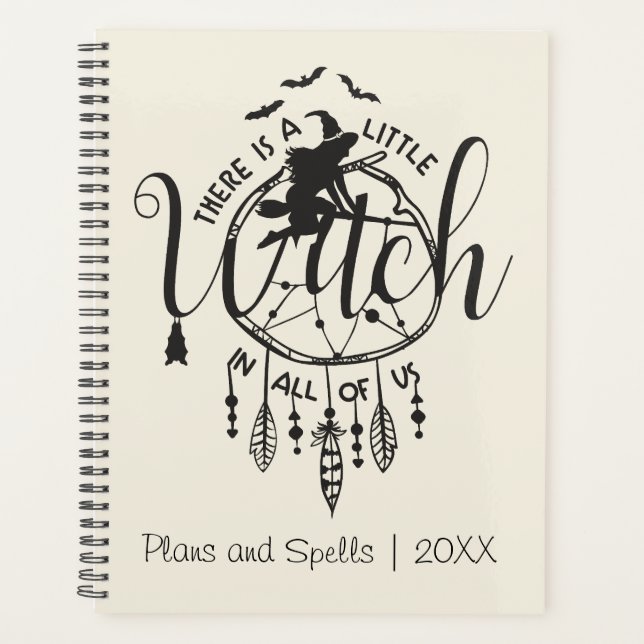 Agenda El Tote de las vibraciones boho - Pequeña Bruja en (Anverso)