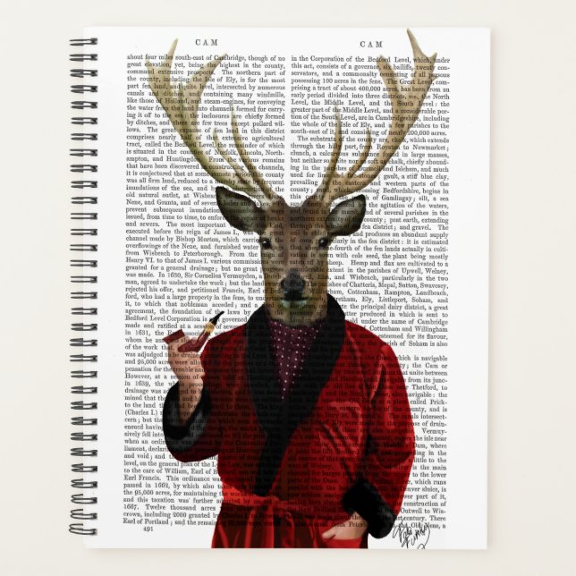 Agenda El venado en la Chaqueta de Fumar (Anverso)