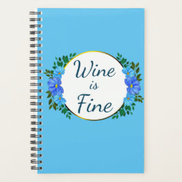 Agenda "El vino está bien" Diseño floral