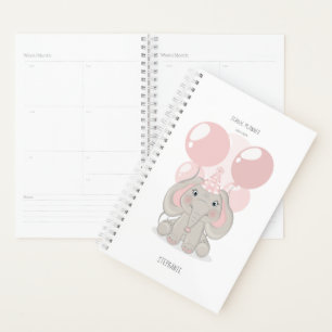 Agenda Elefante en el Gorra de la fiesta de cumpleaños
