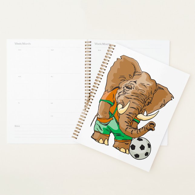 Agenda Elefante Jugador de Fútbol Divertido animal deport (Subido por el creador)
