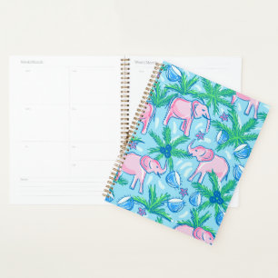 Agenda Elefante rosa Preppy