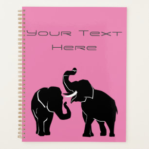 Agenda Elefantes - Personalizable + Añadir tu texto / no
