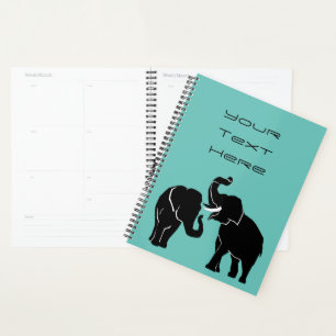 Agenda Elefantes - Personalizable - Añadir tu texto / no