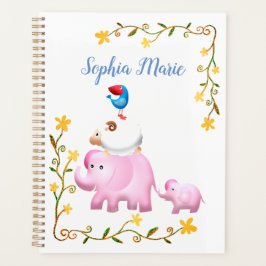 Agenda Elefantes, torre animal de ovejas y aves