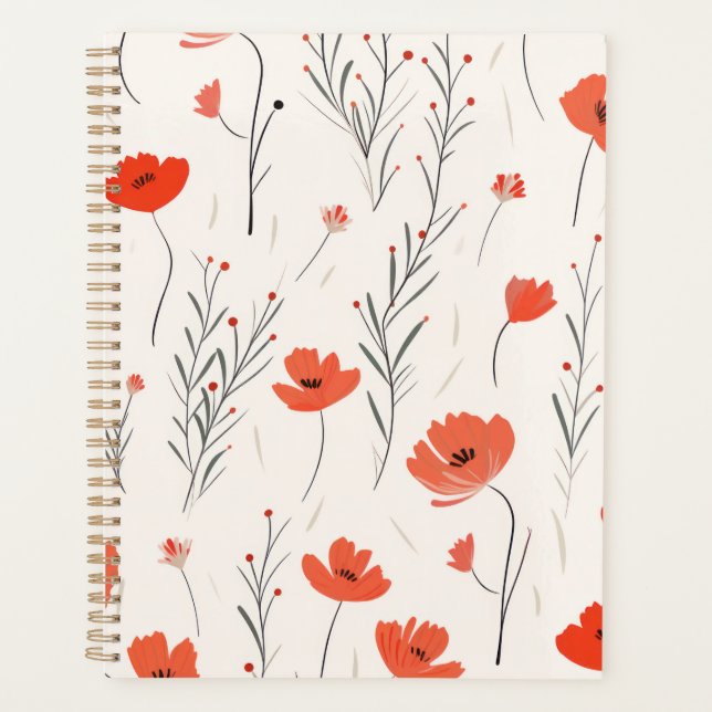 Agenda Elegancia de amapola (Anverso)