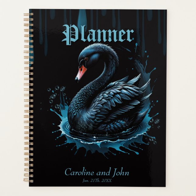 Agenda Elegancia en movimiento, el cisne negro (Anverso)