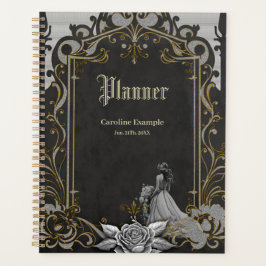 Agenda Elegancia en plata y negro