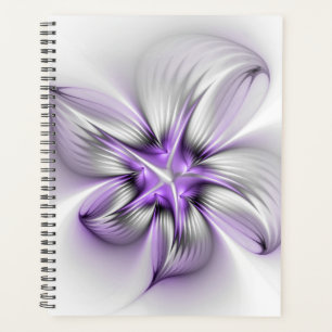 Agenda Elegancia floral arte contemporáneo abstracto viol