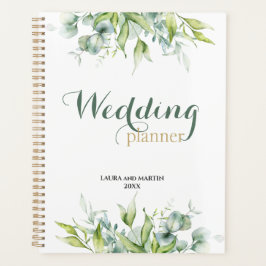 Agenda Elegancia fresca diseño verde eucalipto