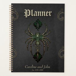 Agenda Elegancia mecánica, araña en la oscuridad.