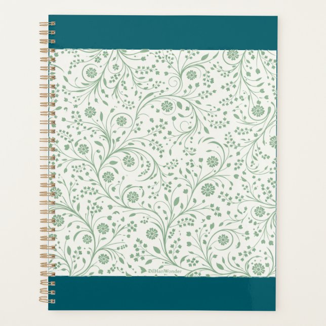 Agenda Elegant Botanical Floral Pattern – Minimal Nature  (Anverso)