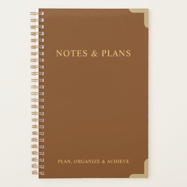 Agenda Elegant Daily Organizer para Notas y Planes (Anverso)