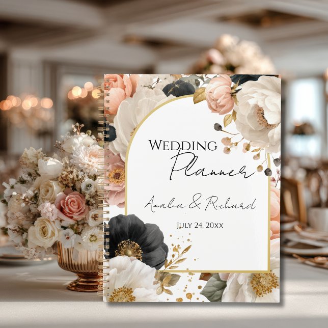 Agenda Elegant Floral Personalized Wedding Planner (Subido por el creador)