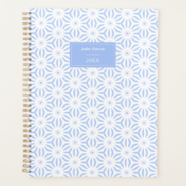 Agenda Elegant Soft Blue Geometric 