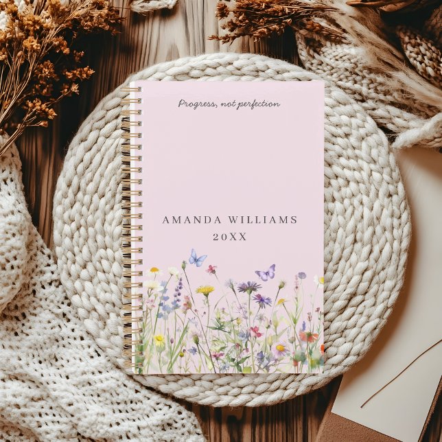 Agenda Elegant Watercolor Wildflowers Name (Subido por el creador)