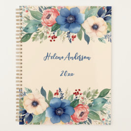 Agenda Elegante acuarela Floral Feminine
