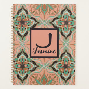 Agenda Elegante acuarela Marroquí Floral Rosa