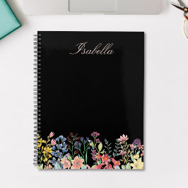 Agenda Elegante acuarela Personalizado Floral de flores s