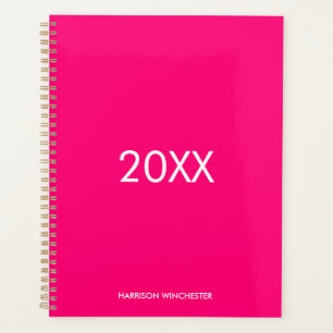 Agenda Elegante año profesional magenta personalizado