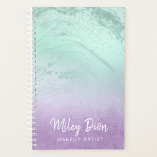 Agenda Elegante artista de maquillaje de mármol purpurin
