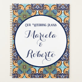 Agenda Elegante Boda floral mexicano Talavera