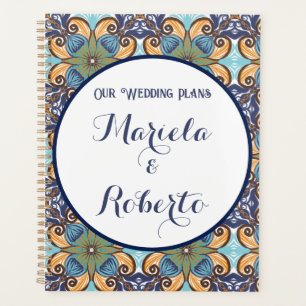 Agenda Elegante Boda floral mexicano Talavera
