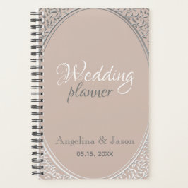 Agenda Elegante Boda Polvo de Rosa