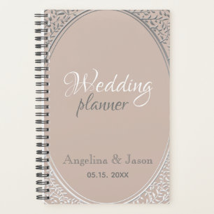 Agenda Elegante Boda Polvo de Rosa