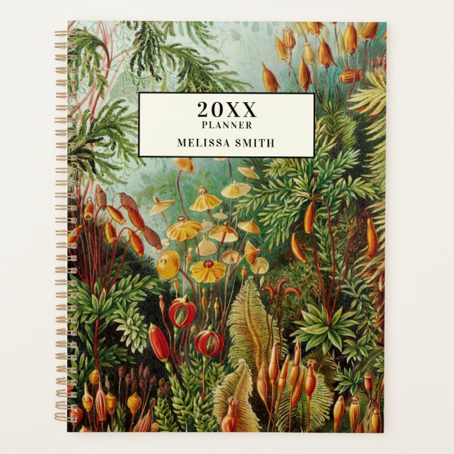 Agenda Elegante botánico de época (Anverso)