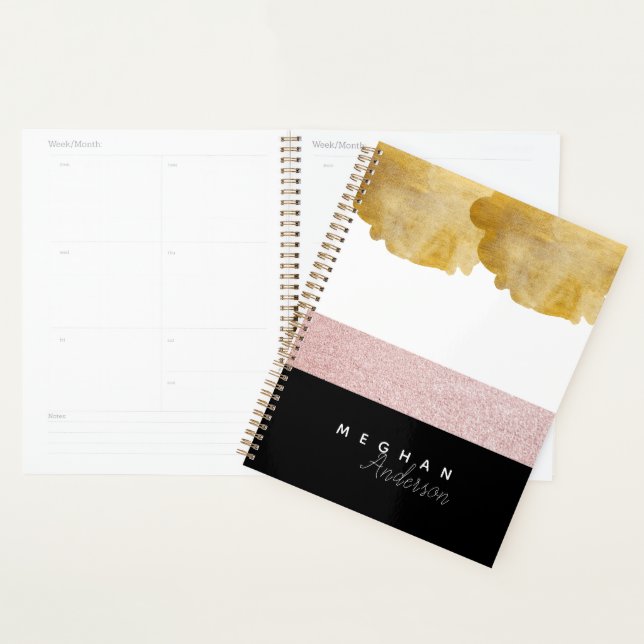 Agenda Elegante Brillo ⎢ Planner Personalizado (Demostración)