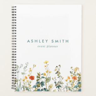 Agenda Elegante campo de flores silvestres