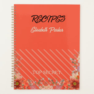 Agenda Elegante cocina floral rústica