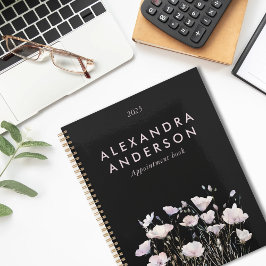 Agenda Elegante color de agua minimalista Boho Pink Wildf